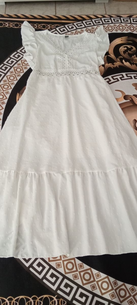 Vestito lungo bianco estivo