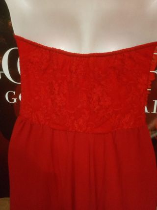 Vestido rojo fiesta lentejuelas