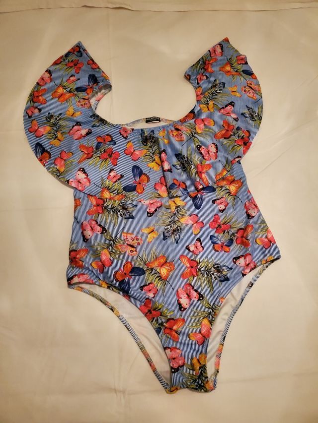 Bañador Calzedonia: rayas & mariposas