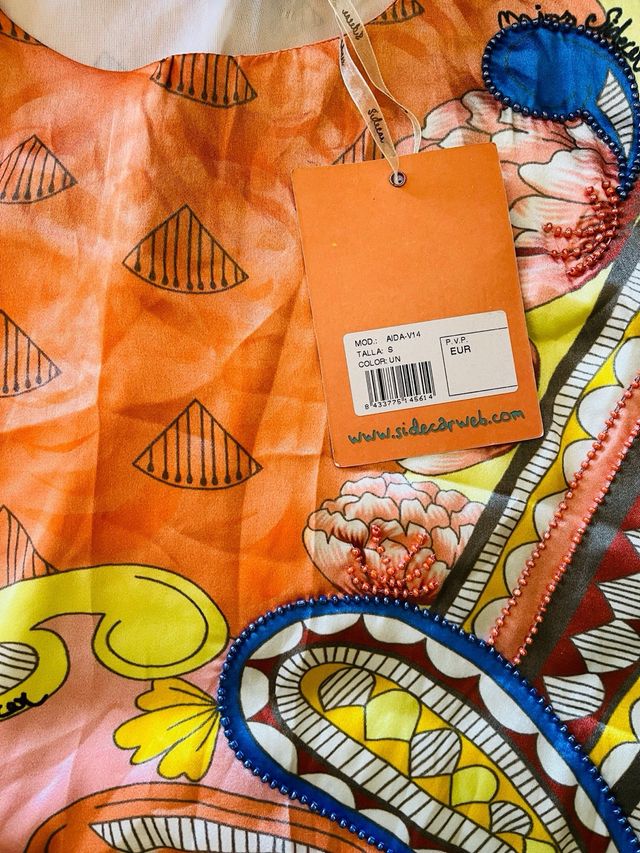 Vestido seda Miss Sidecar multicolor