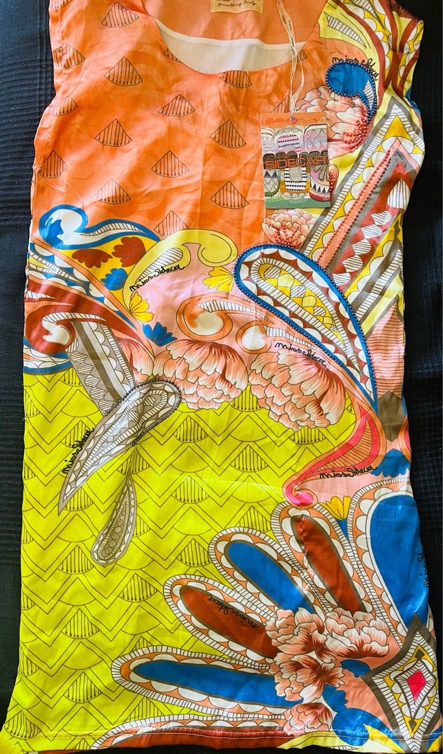 Vestido seda Miss Sidecar multicolor