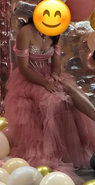 Vestido fiesta rosa - Quinceañera