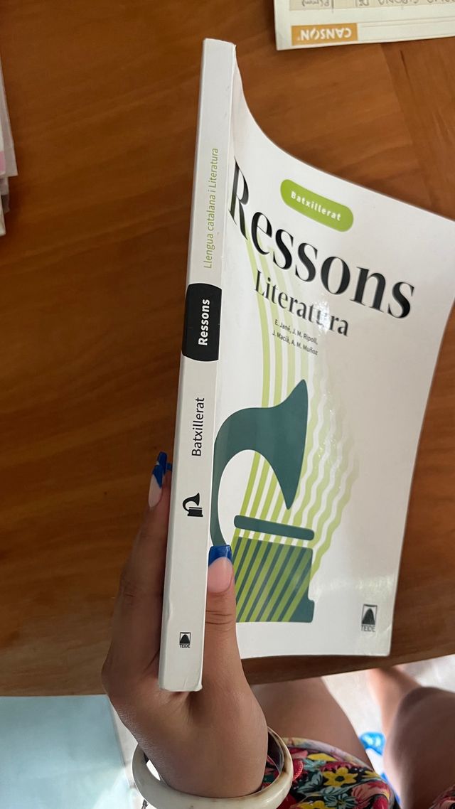 Libro Resonancia Literatura Batxillerat