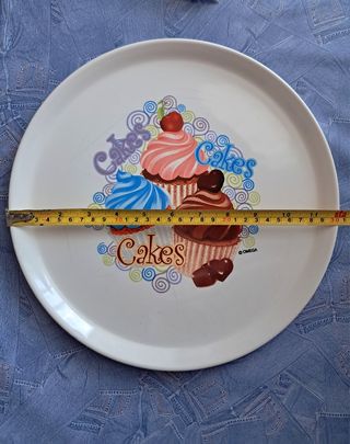 Piatto dolci multicolor 30 cm