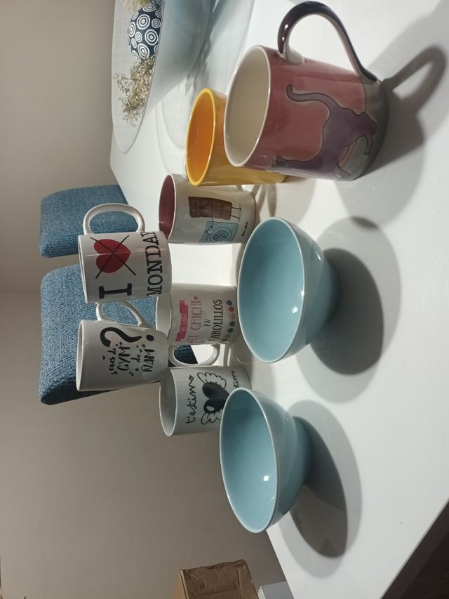 Tazas y boles de cerámica