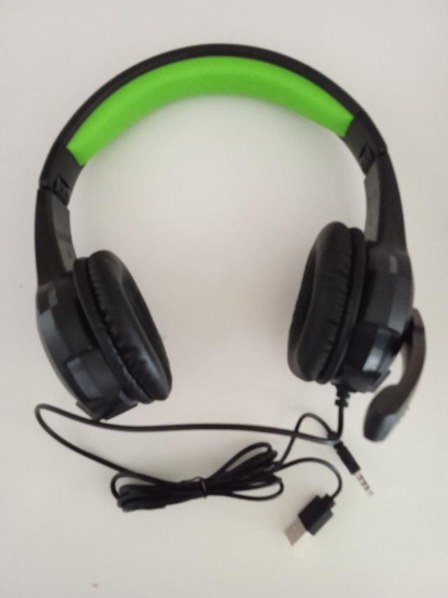 Auriculares Gaming Verde-Negro