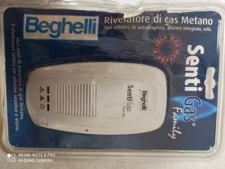 Rilevatore gas Metano Beghelli Sentigas