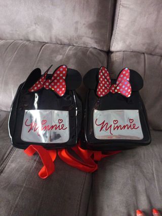 2 Mochilas Minnie Mouse niña