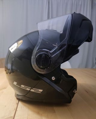 Casco modular moto LS2 negro