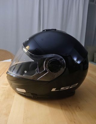 Casco modular moto LS2 negro