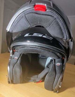 Casco modular moto LS2 negro