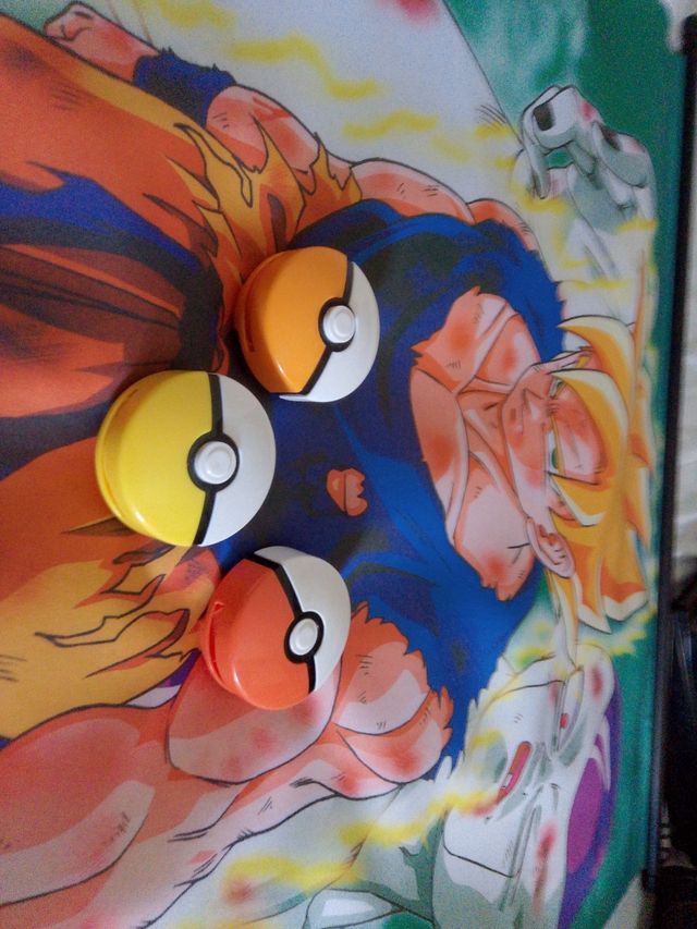 Cartaz de tecido pendurável Dragon Ball & 3 Pokém