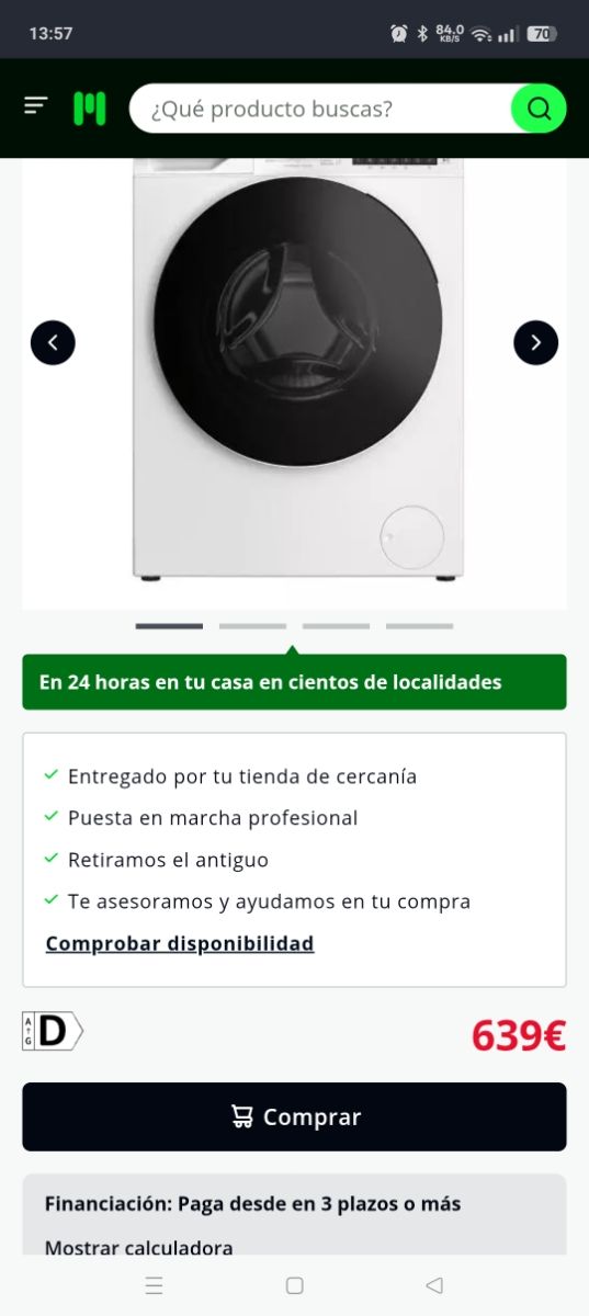 Lavadora-Secadora Grunding,tope de gama