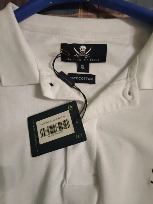 Polo blanco corto - Nuevo