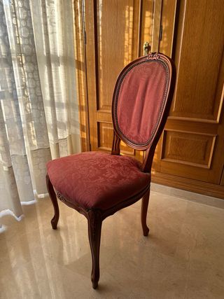 6 Sillas Comedor Estilo Luis XV