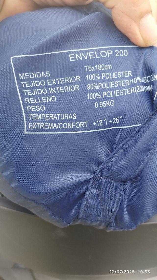 Saco dormir Envelop 200 - 75x180cm