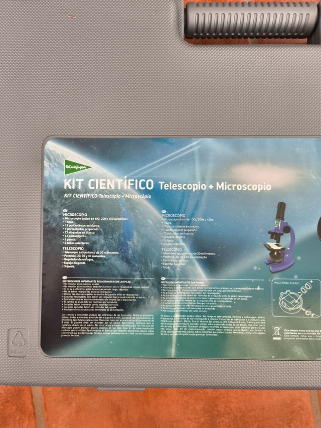Kit científico: Microscopio y telescopio