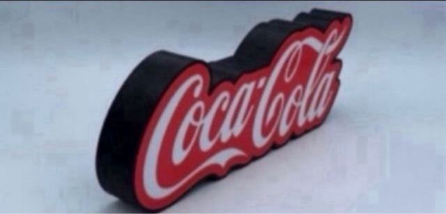 Cartaz luminoso da Coca Cola