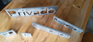 Letreros metálicos Estilo Industrial Garaje