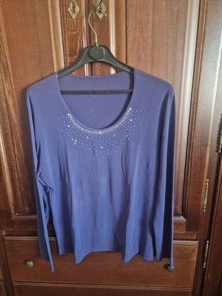 Maglia viola donna - Maniche lunghe