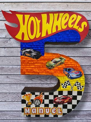 Piñata Hot Wheels 5 