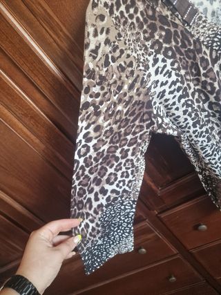 Maglia Leopardo Marrone Beige