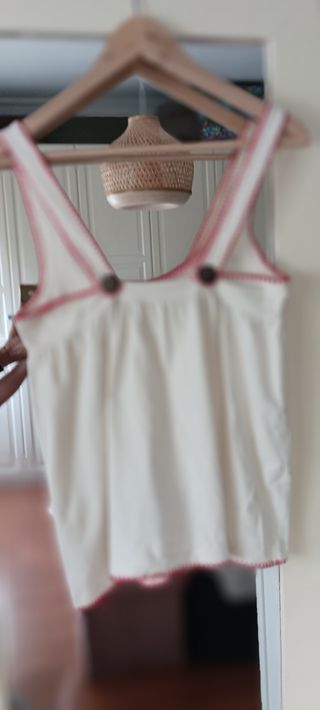 Blusa bordada vintage multicolor