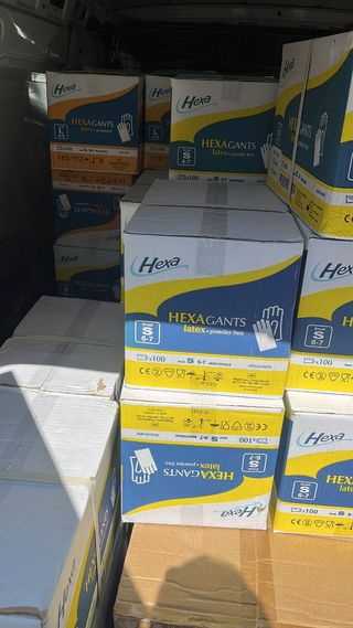 Guantes Hexagants - Latex - 100uds