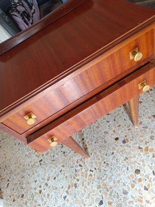 Mesita noche vintage madera