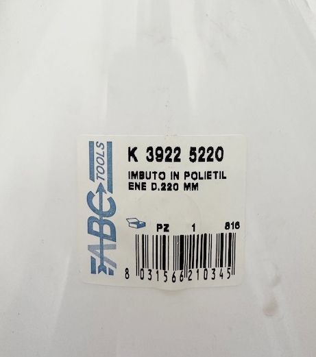 IMBUTI POLIETIL.RESISTENTI OLIO/BENZINA STOCK PZ.3