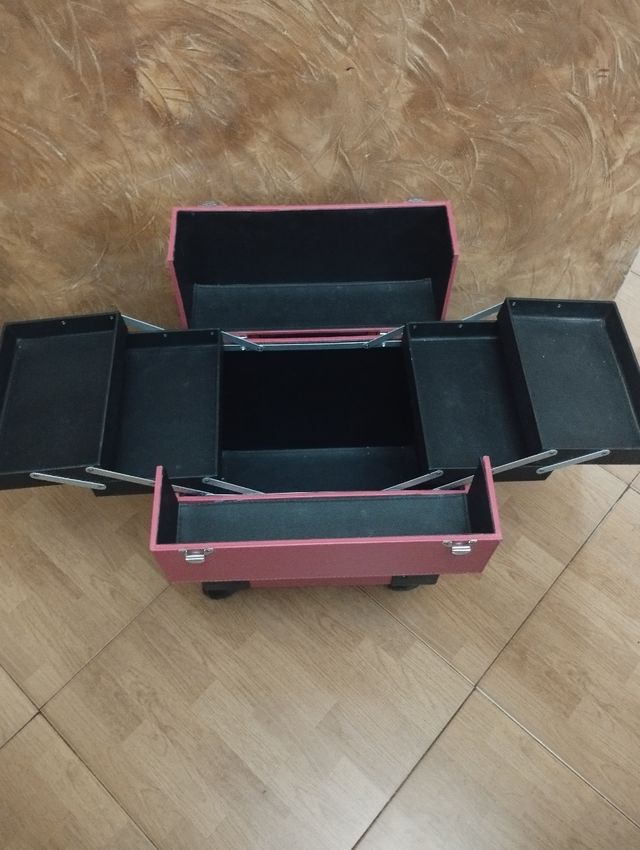 Maletín maquillaje profesional rosa