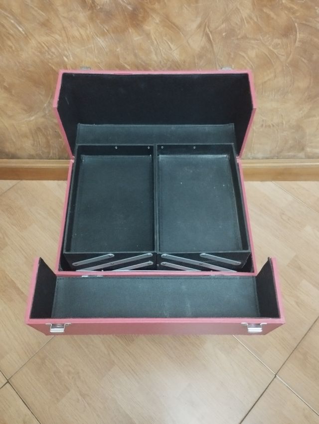 Maletín maquillaje profesional rosa