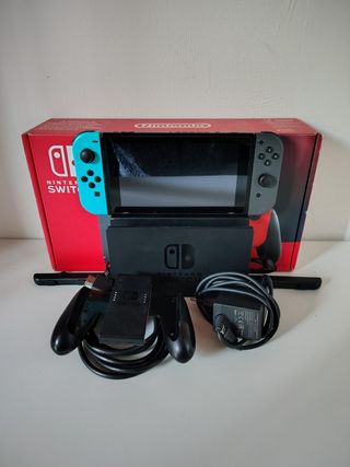 Nintendo Switch Blu/Grigio + Accessori e Scatola