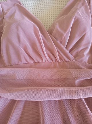 Vestido fiesta rosa - Talla M