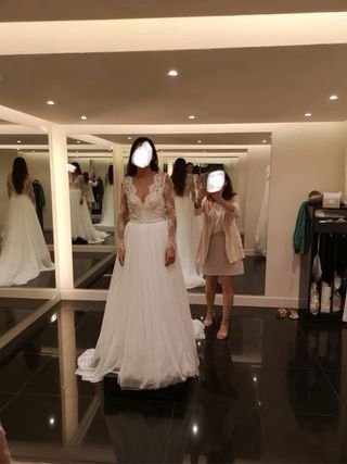 Vestido novia Rosa Clará - Talla 36/38 