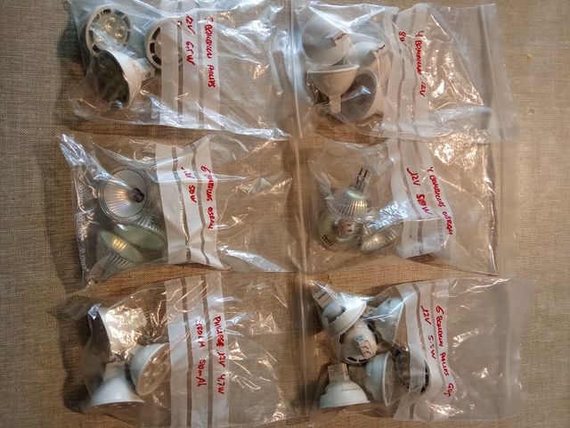 LOTE de 23 bombillas LED 12V 