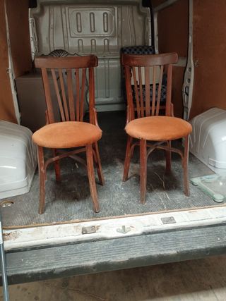 2 Sillas Vintage Madera