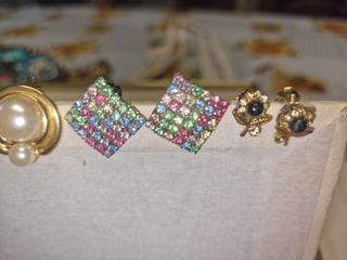 Orecchini clips oro argento
