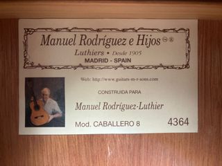 Guitarra clásica Manuel Rodríguez