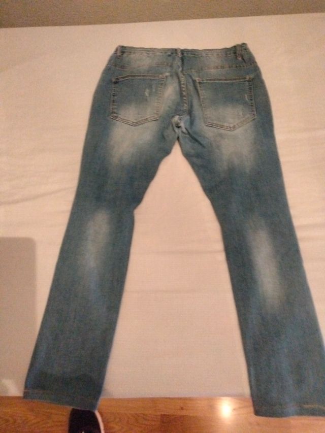 Jeans rotos azul - Hombre