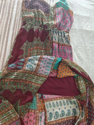 Vestido largo Pull&Bear multicolor talla M