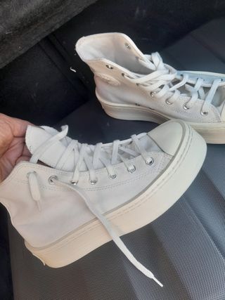 Converse plataforma (2 pares) talla 40