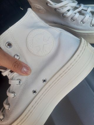 Converse plataforma (2 pares) talla 40