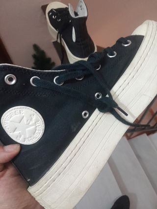 Converse plataforma (2 pares) talla 40