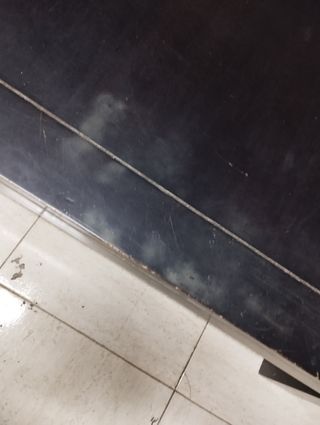 Mesa centro teka negra a restaurar