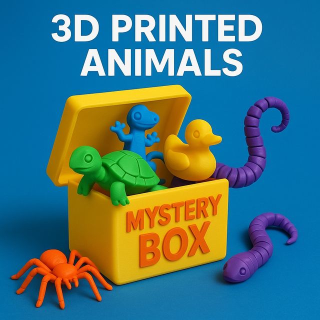Mistery box animali snidabili stampanti In 3D.