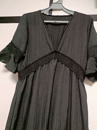 Vestido negro midi