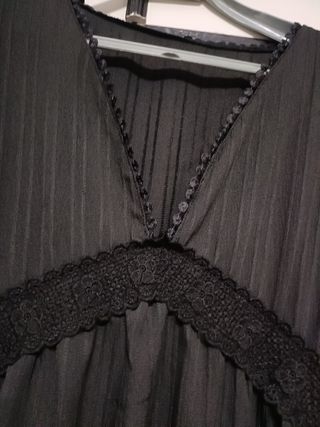 Vestido negro midi