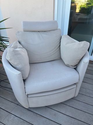 Butaca relax Fama Moon beige