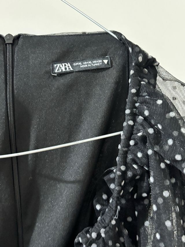 Vestido Zara lunares XL